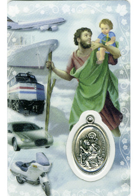 CARTE MEDAIL PLASTIQUE ST CHRISTOPHE  