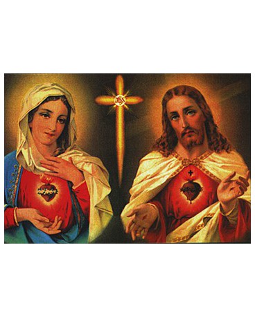 IM SACRES COEURS DE JESUS ET MARIE FT 5,6 X 7,9 cm
