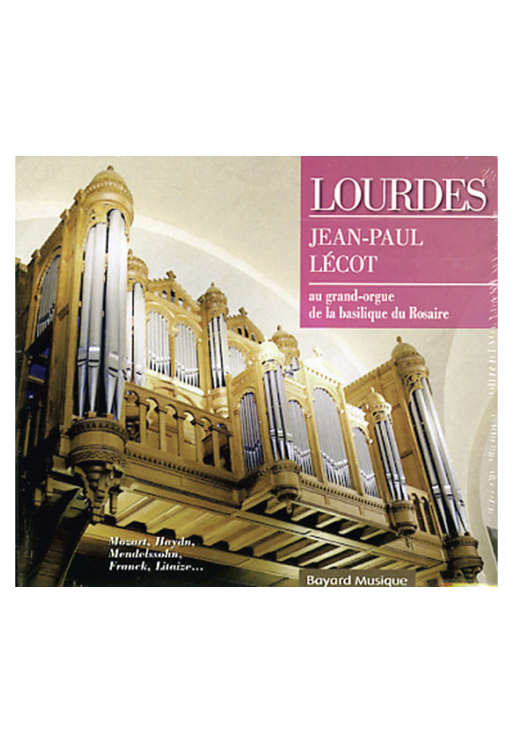 LOURDES   Jean-Paul Lécot au grand orgue de la basilique du Rosaire