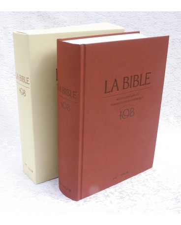BIBLE TOB 17 X 24 reliure rigide à notes intégrales