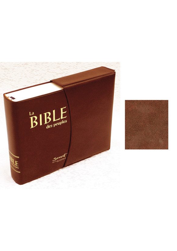 BIBLE DES PEUPLES POCHE couverture vinyle avec notes et étui